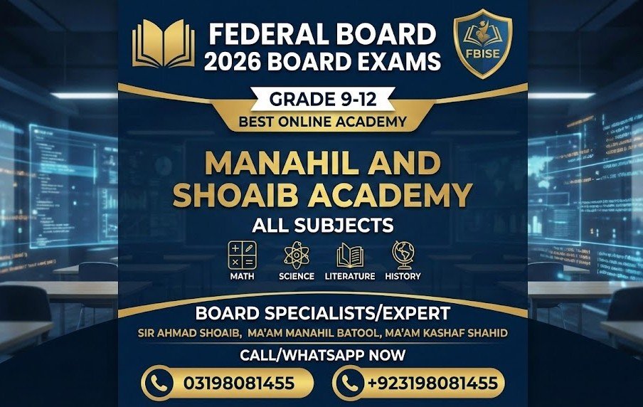 Federal Board 2026 SLO based examinations preparation guide